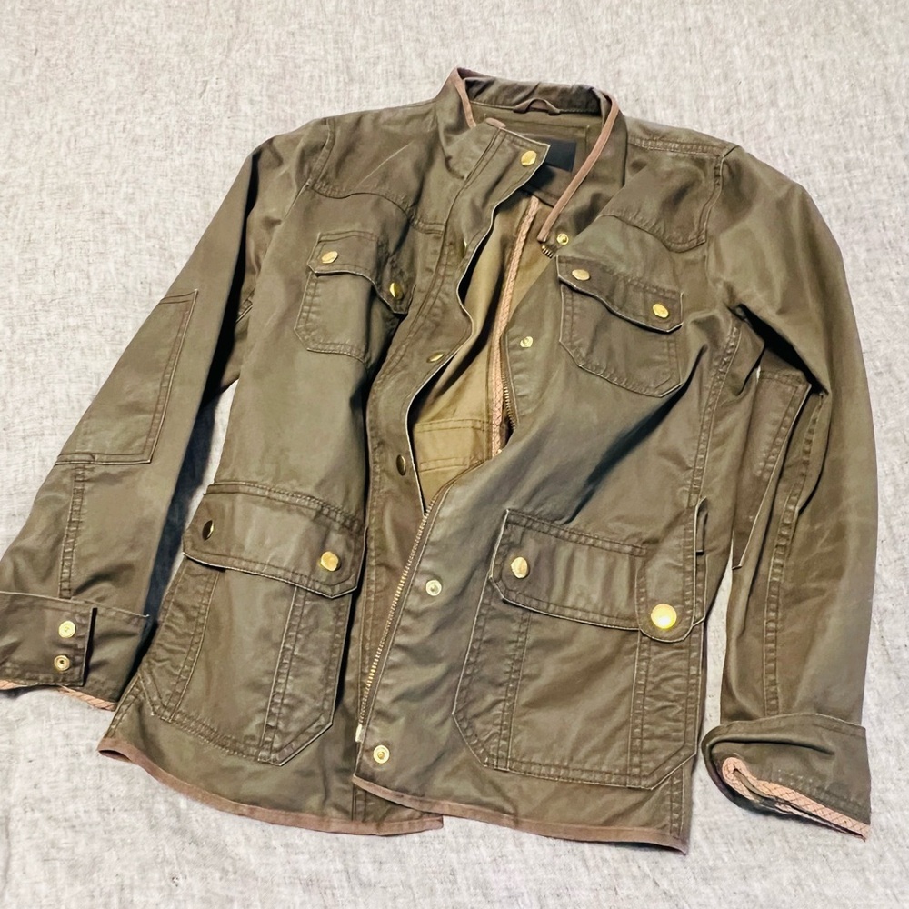J. Crew Utility Jacket in Khaki Green